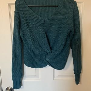 Teal sweater